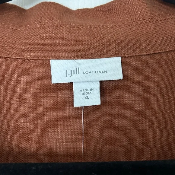 J. Jill love linen 100% linen auburn blazer shacket size XL - Picture 3 of 9